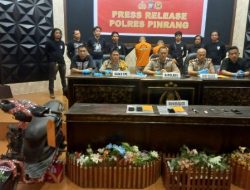Kapolres pinrang pimpin press rilis hasil penggungkapan TO dan Non TO Sikat Lipu 2023