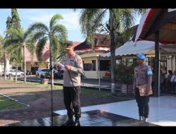 Kapolres Pinrang Pimpin Apel Gelar Pasukan Operasi Patuh Pallawa 2023