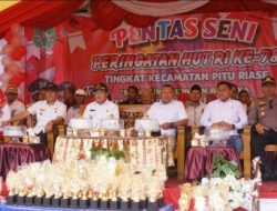 Bupati Sidrap Buka Pentas Seni dan Olahraga Sambut HUT RI di Pitu Riase