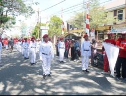 61 Barisan Utusan Kecamatan di Sidrap Ikuti Lomba Gerak Jalan Tingkat Kabupaten