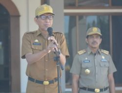 Sekretaris daerah kabupaten pinrang Andi budaya pamit usai memasuki mas purna bakti
