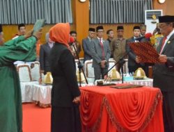 Paripurna Pelantikan PAW, Rahmatiah Benteng Resmi Jabat Anggota DPRD Sidrap