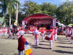Aksi 26 Peserta Lomba Drumband Meriahkan HUT ke-78 RI di Sidrap