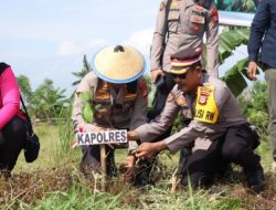 Polri Lestarikan Negeri Polres Soppeng Gelar Tanam Pohon Serentak