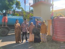 Memasuki musim kemarau PT PLN INDONESIA POWER BARRU POMU salurkan air bersih ke warga sekitar pembangkit