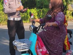 Tak Hanya Sepeda Motor berbahan bakar Minyak, Sepeda Listrik Pun Jadi Sasaran Operasi Zebra Marano Polres Polman