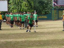 Tes Kesegaran Jasmani Kodim 1419 Lapangan Abubakar Lambogo Batili Enrekang