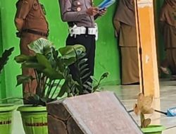 Ops Zebra Pallawa 2023 Kasat Lantas Polres Enrekang Pembina Upacara di Sekolah