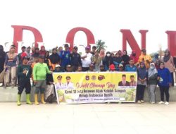 Wabup Asman Pimpin Bersih-bersih di Anjungan dan Sungai Mata Allo
