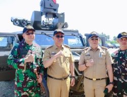 Bupati Barru Ir. H. Suardi Saleh, M.Si menghadiri pembukaan latihan menembak Senjata Berat Batalyon Arhanud dan Infantri Kostrad