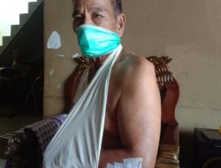 Akibat Menghindari Jalan Berlubang Wartawan Jatuh Dari Motor