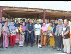 Kapolres Soppeng kembali meninjau lokasi TPS terjauh yang berada di wilayah Desa Bulue (Data’e)
