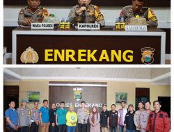 Dalam Konferensi Pers Kapolres Enrekang Paparkan Capaian Akhir Tahun 2023