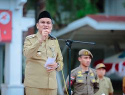 Apel pertama di tahun 2024 bupati barru memberi ucapan semangat baru di tahun baru