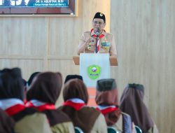 Ketua Kwartir cabang pramuka Barru melantik dan mengukuhkan majelis pembimbing Kwartir Ranting