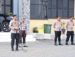 Kapolres Soppeng AKBP Dr.H.Muhammad Yusuf Usman S.H,S.I.K,M.T CIPA,Memimpin Apel pagi sekaligus Apel Konsolidasi  