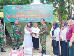 Dandim 1419 Terima Bantuan Bencana Alam Di Posko Penanggulangan Bencana Enrekang