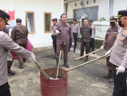 Bersama Kapolres dan Kejari Wajo Musnahkan Barang Bukti Narkotika jenis Sabu 16,384 gram