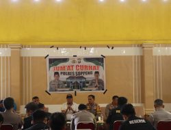 Kapolres Soppeng ,Kembali Gelar Jumat Curhat