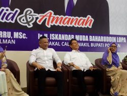Pasangan  Balon  Bupati Dan wakil Bupati Polman,Dirga Adhi Putra Singkarru,M,SC Bersama Ir,H.Iskandar  Muda Baharuddin Lopa Resmi Deklarasi