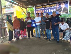 Tim Bebas Manggazali,Abd.Malik,SS Bagikan 200 Paket Sembako Kepada Warga Kurang Mampu