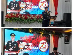 Kapolres Melaksanakan Upacara HUT Bhayangkara Ke-78 tahun 2024 Di Lapangan Apel MaPolres Enrekang