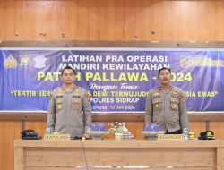 Kapolres Sidrap  Fokus pada Operasi Patuh dan Keselamatan Jalan Raya