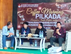KPU Polman Gelar Caffee Morning Tentang Pilkada 2024