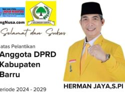 Selamat Dan Sukse Atas Pelantikan Herman Jaya, S. PI Sebagai Anggota DPRD Kabupaten Barru, Periode, 2024-2029