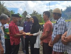 Badan Amil Zakat Nasional (BAZNAS) Kab. Enrekang Bersama Tim Kunjungi Lokasi Kebakaran di Dusun Sangeran, Desa Mampu Kecamatan Anggeraja