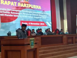 Rapat Paripurna DPRD Polman Bahas Rancangan APBD Tahun Anggaran 2025