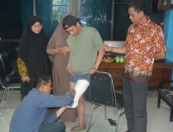 Dinas Sosial Sidrap Dampingi Penyandang Disabilitas Jalani Pengukuran Kaki dan Tangan Palsu