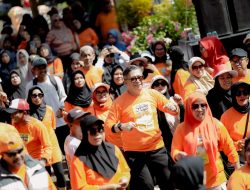 Senam Sehat Angkasa Biru Meriah di Ele, Tanete Riaja