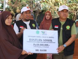 Yayasan Cahaya Mario Bantu Bangun Rumah Baru, Korban Kebakaran Menangis Haru