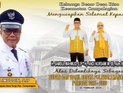 Keluarga Besar Desa Kenje,Kecamatan Campalagian,Mengucapkan Selamat Atas Dilantiknya H.Samsul Mahmud,S,IP Dengan Andi Nursami Masdar,SE.,Adm,KP