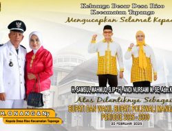 Keluarga Besar Desa Riso,Kecamatan Tapango,Mengucapkan Selamat Atas Dilantiknya H.Samsul Mahmud,S,IP Dengan Andi Nursami Masdar,SE.,Adm,KP
