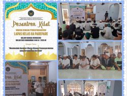 Bekerjasama Dengan Kantor Kementerian Agama, Lapas Kelas IIA Parepare Gelar Pesantren Kilat Bagi Warga Binaan Selama Ramadhan 1446 H/ 2025 M.