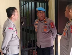 Kasipropam Polres Gowa Cek dan Kontrol Ruang Tahanan, Ingatkan Sop Jaga Tahanan