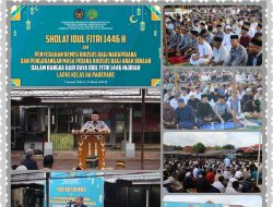 WBP Lapas IIA Parepare Melaksanakan Sholat Idul Fitri 01 Syawal 1446 H Penuh Khidmat