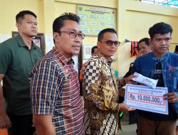 Bupati Polman Serahkan Bantuan Dana Bencana Alam Tahap II,Tahun 2025 