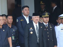 Bupati Pinrang H.A.Irwan,S.Sos menghadiri Upacara Hari Ulang Tahun (HUT) Bhayangkara ke-79 DI Pinrang