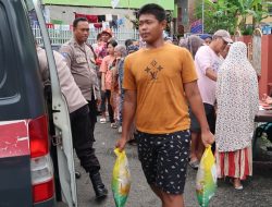 Antusias Tinggi, Gerakan Pangan Murah Polres Parepare Diserbu Warga Jalan Keterampilan