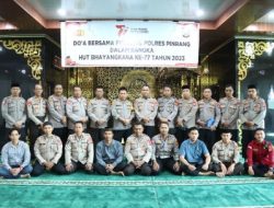 Dalam rangka Hut Bhayangkara ke 77,Polres Pinrang Gelar Doa Bersama