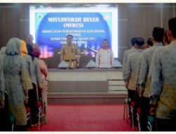 Bupati Barru membuka musyawarah besar ABPEDNAS DPC Kabupaten Barru di Baruga Singkeri Ada’e