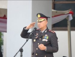 Kapolres pinrang jadi Inspektur upacara pada HUT Bhayangkara ke 77