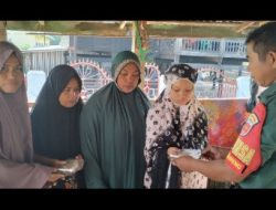Babinsa Sidenreng Lakukan Pendampingan Memberikan Tambahan Nutrisi dan Susu Sehat Kepada Ibu Hamil Dan Balita