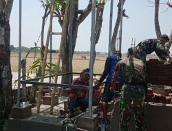Program TNI Manunggal Air Bersih, Koramil 1420-03/Maritengngae Berhasil Pengeboran Sumur Bor di Sidrap