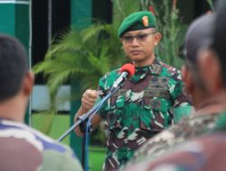 Jam Komandan, Dandim Sidrap Ajak Anggota Laksanakan Tugas dengan Semangat, Berani, Jujur, Tulus, dan Ikhlas