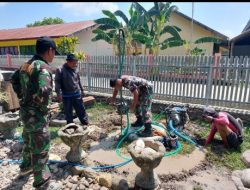 Koramil 03 Maritengngae Lakukan Pembangunan Sumur Bor di Desa Aka-Akae