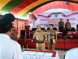 Dandim 1420 Sidrap Hadiri Pelantikan Tiga Kepala Desa